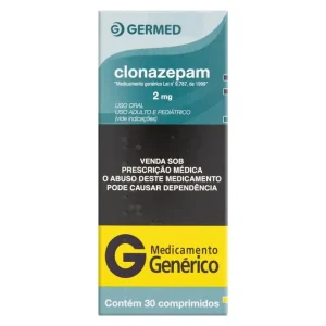 Clonazepam 2mg 30 Comprimidos - Genérico